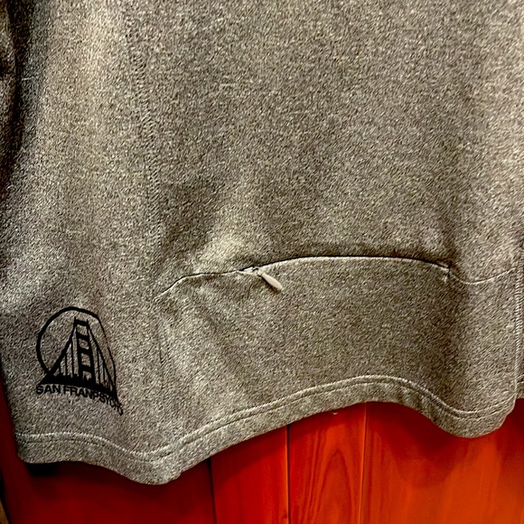 San FranPsycho zip up w/thumb holes in size Large - Picture 5 of 6